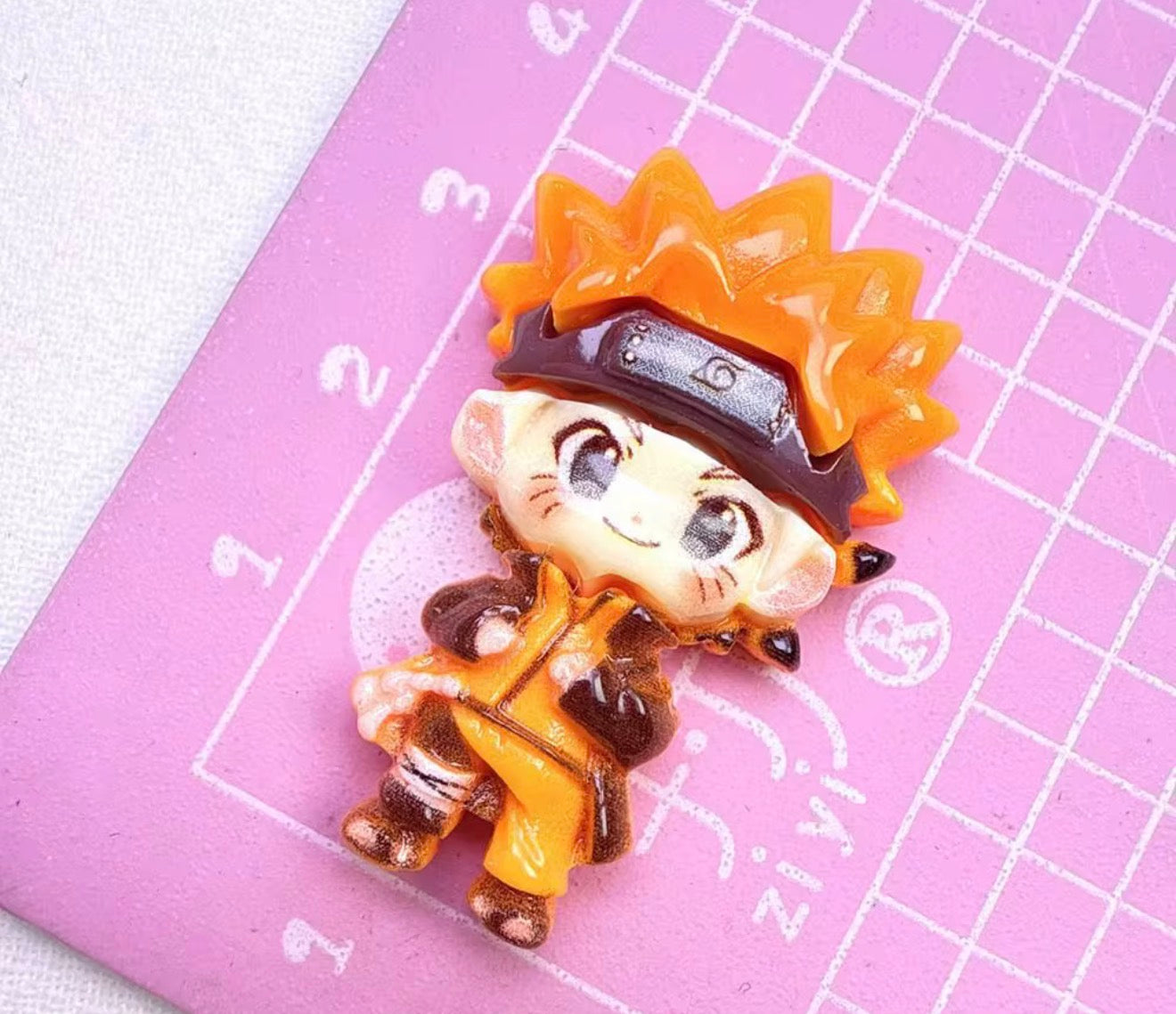 Anime Orange Hair & Friends Resin Flat Back Charms