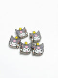 Kuku Cute Head Acrylic Beads - 5pc